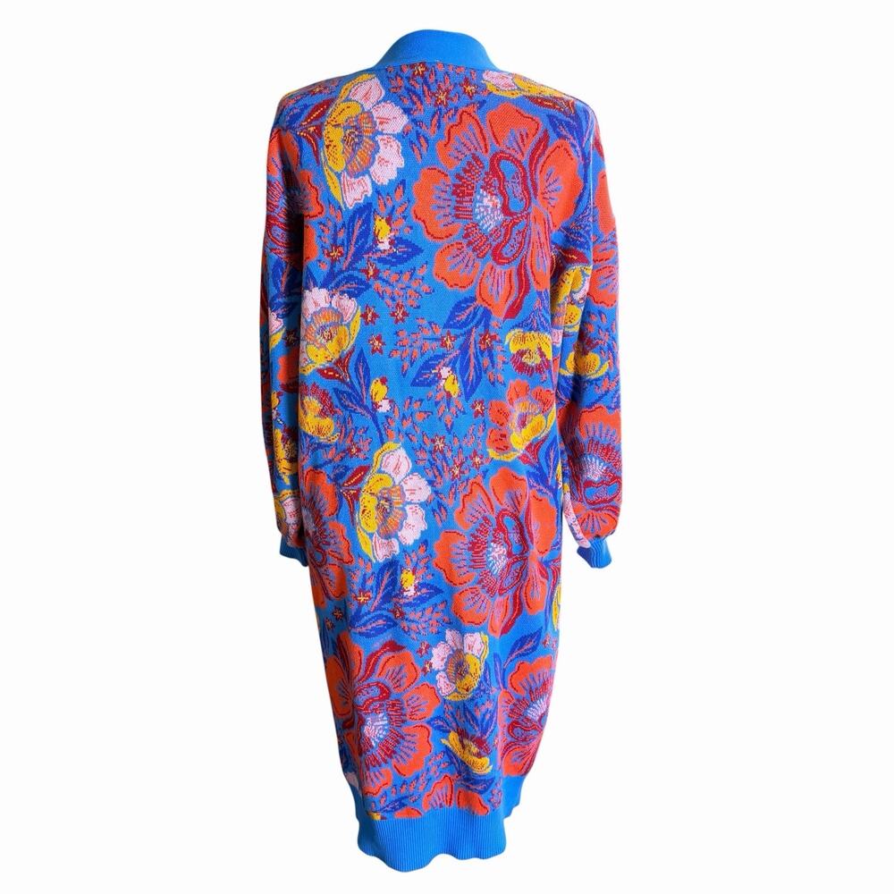 Farm Rio Floral Printed Cardigan Sweater Duster O/S Colorful Maximalist Boho - Picture 4 of 12
